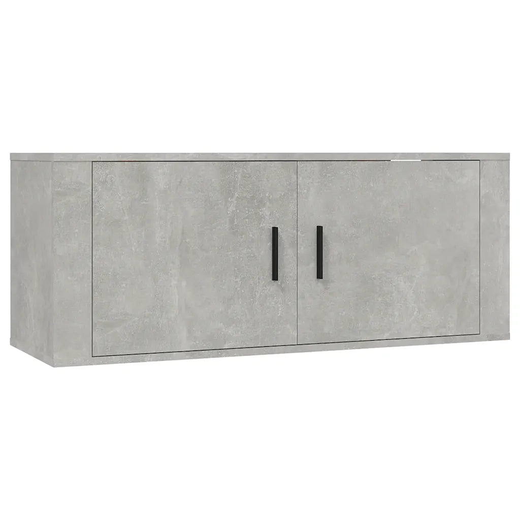 Set Mobili Porta TV 8pz Grigio Cemento in Legno Multistrato 3188674