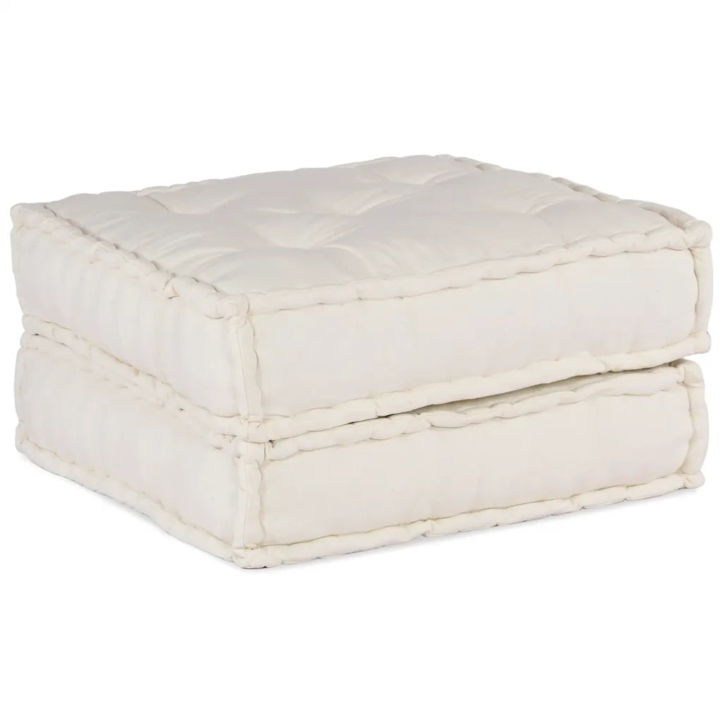 Pouf Modulare Crema 70x70x36 in Tessuto