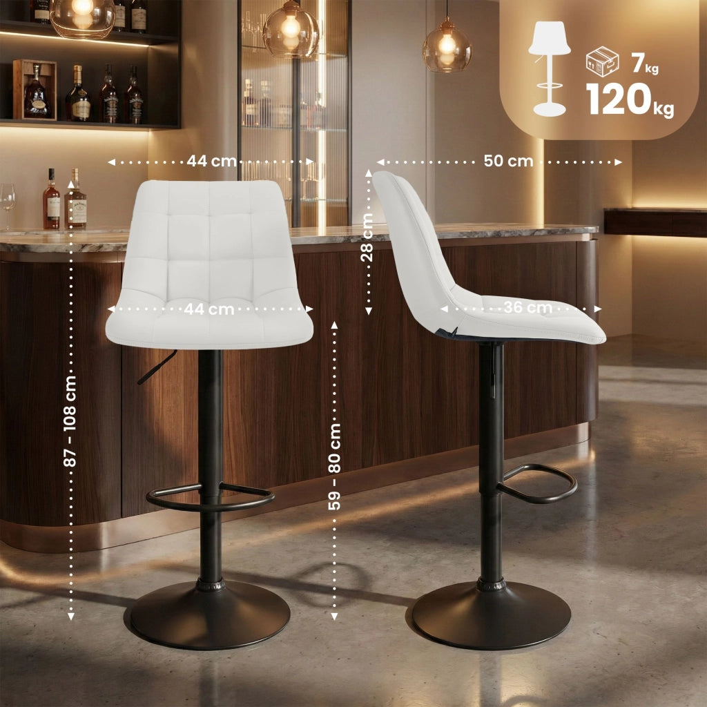 Sgabello da bar Mapun in ecopelle 1