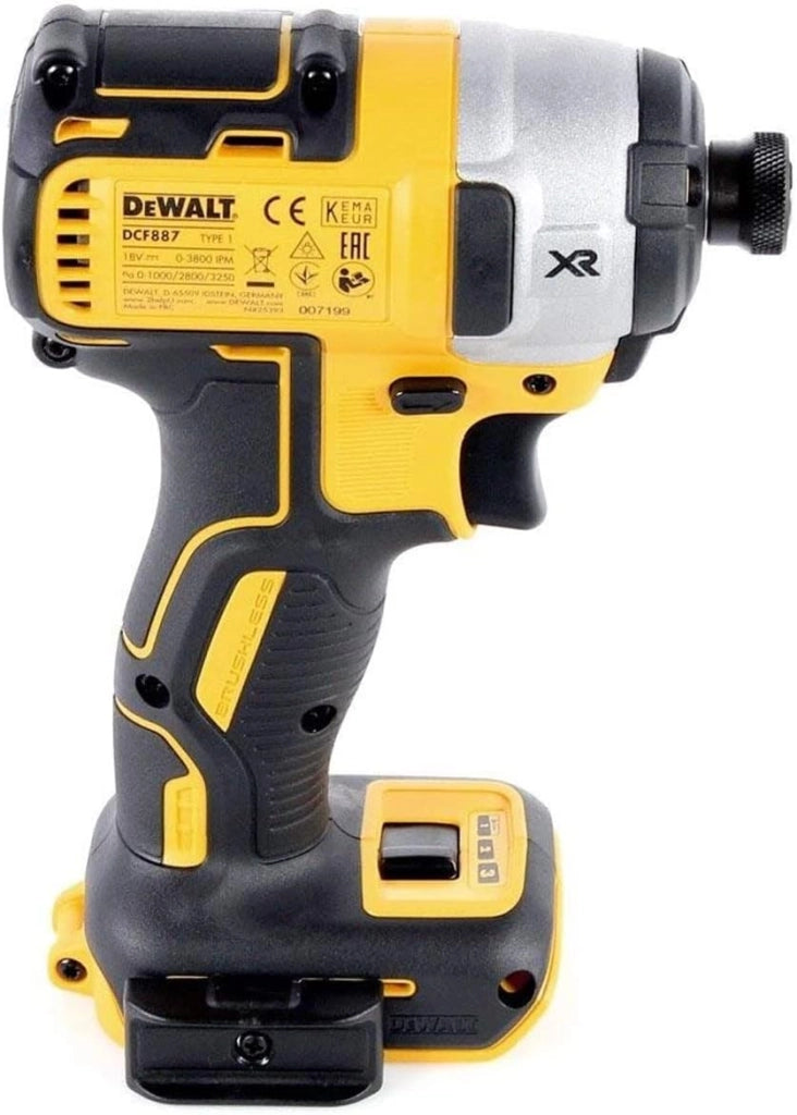 DCF887NT 18V XR Li-Ion Brushless Impact Driver Body con Tstak Carry Case