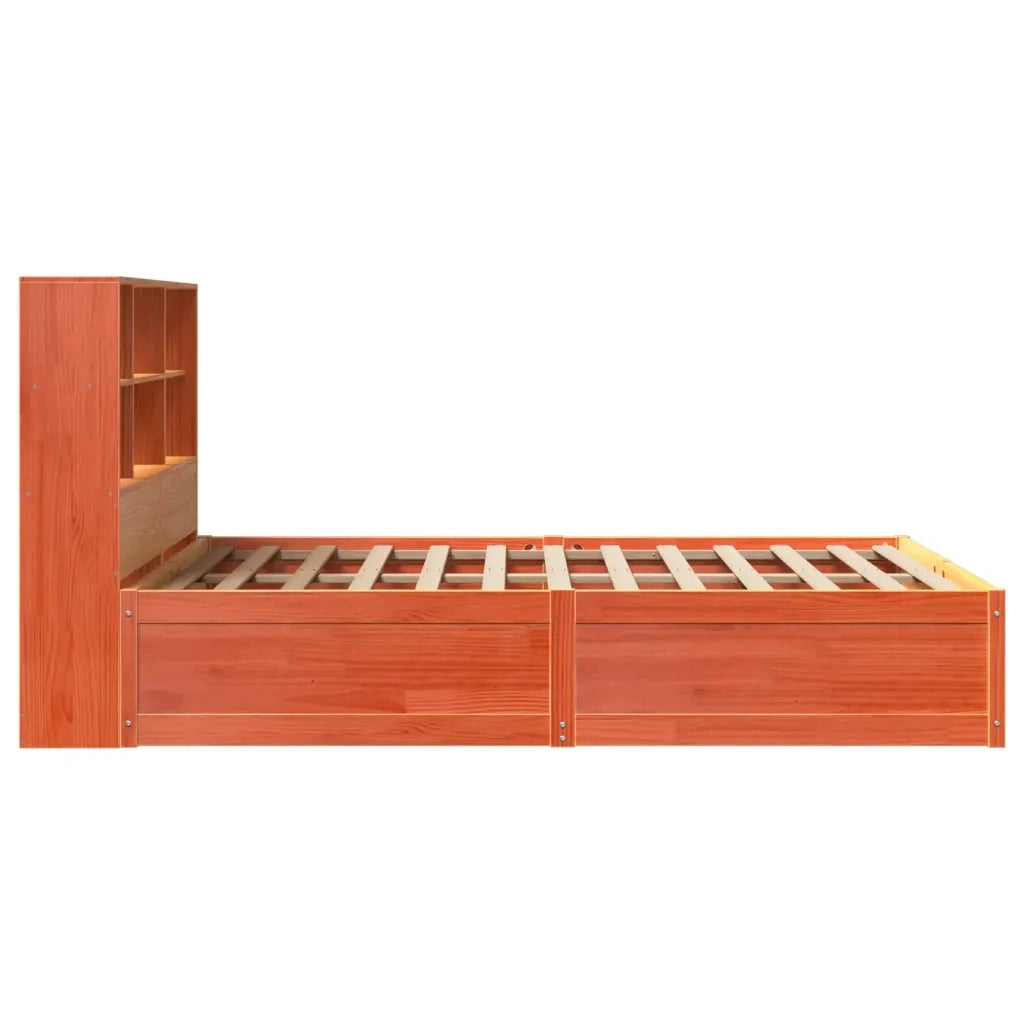 Giroletto senza Materasso Marrone Cera 140x200cm Massello Pino