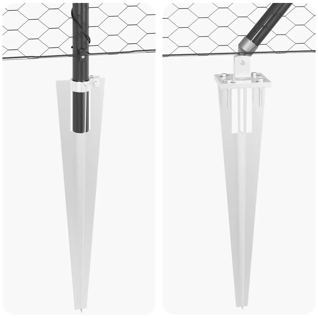 Palo della recinzione Grigio 50 x 1,4 m (rete 36 mm)