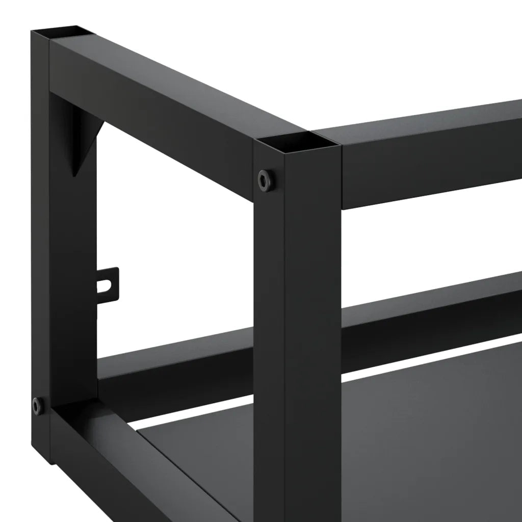 Struttura per Lavabo a Parete Nera 59x38x31 cm in Ferro 338494