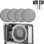 Filtro per polvere Adatto per 4 Adatto per console PS5 Slim ventilatori di raffreddamento, respirante e stordigitale, con fori di ventilazione, Adatto per accessori di gaming PS5 Slim