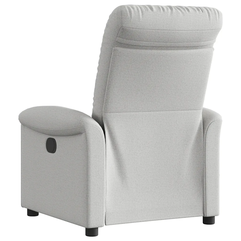 Divano Sedia-Poltrona Reclinabile in Tessuto Grigio Nuvola 665777