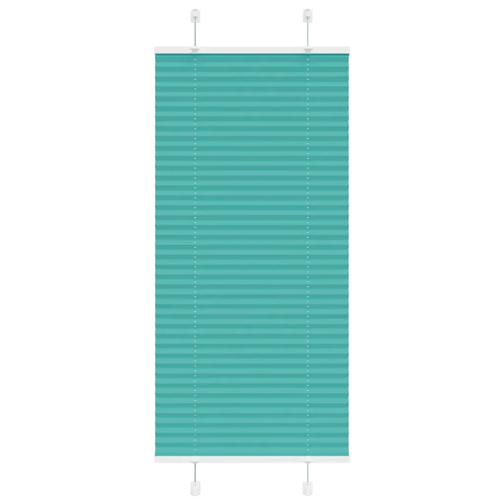 Tenda Plissettata Verde petrolio 60x100 cm Larghezza Tessuto
