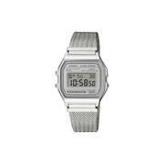 Orologio casio a158 wem 7ef vintage silver e white