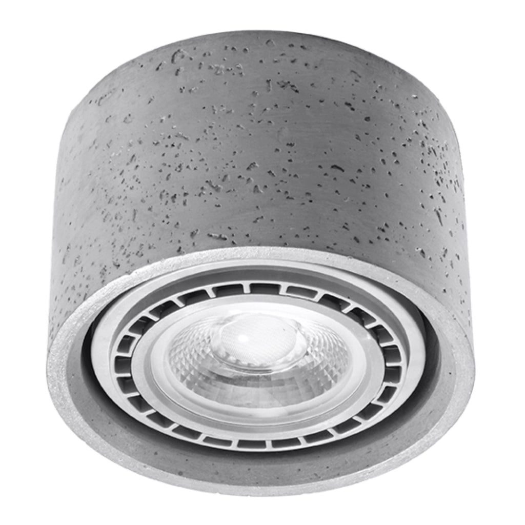 Spot soffitto Pure Lume PRIMO cemento grigio GU10 1 luce