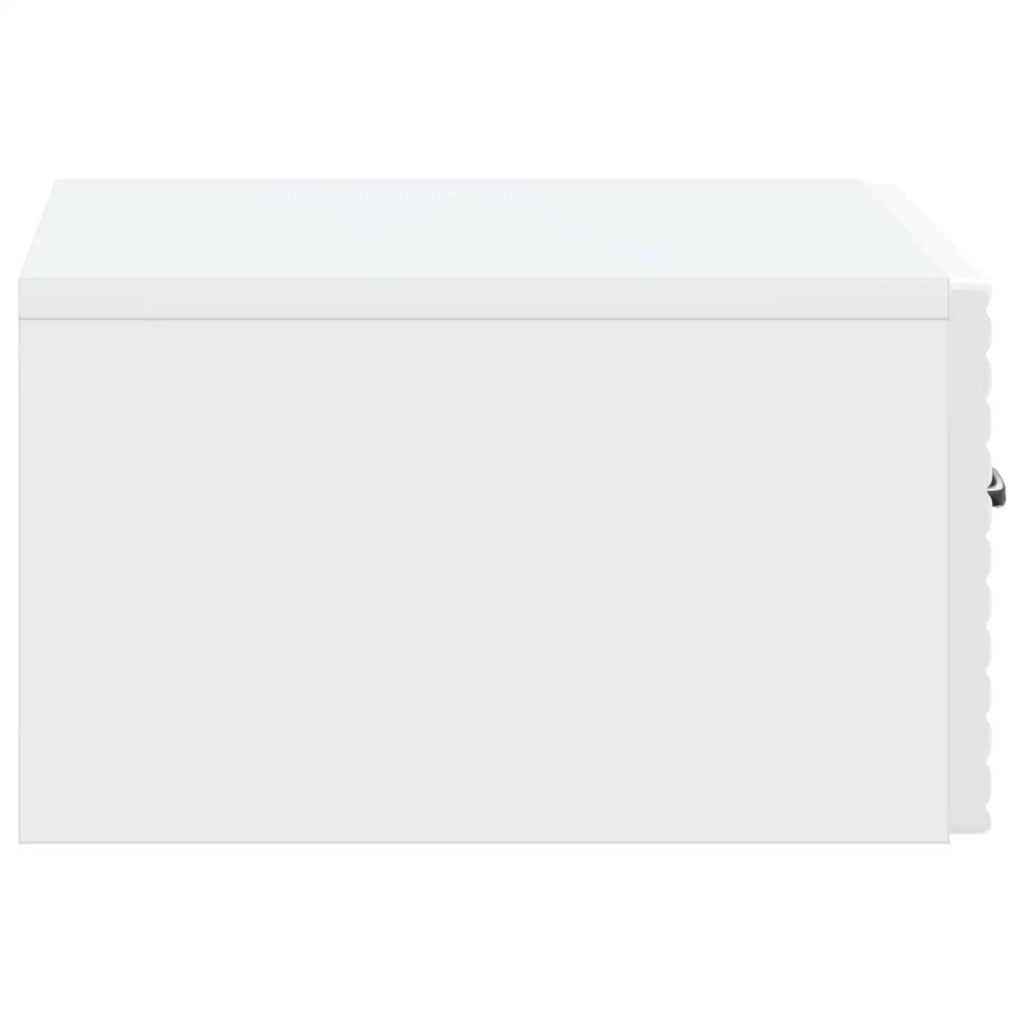 Mobiletto da notte a muro 2 pcs Bianco Lucido 49 x 34,5 x 20 cm 898624