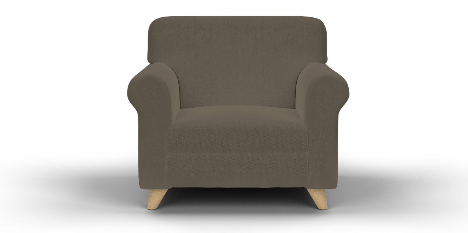 Copridivano Elasticizzato 2 Posti in Poliestere Tortora