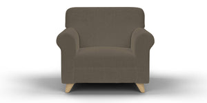 Copridivano Elasticizzato 2 Posti in Poliestere Tortora