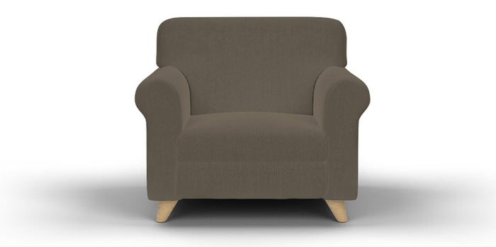 Copridivano Elasticizzato 2 Posti in Poliestere Tortora