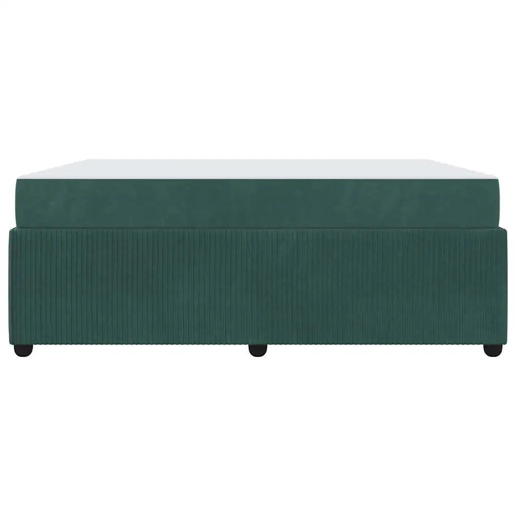 Struttura del letto Verde Scuro 180 x 200 cm Tessuto