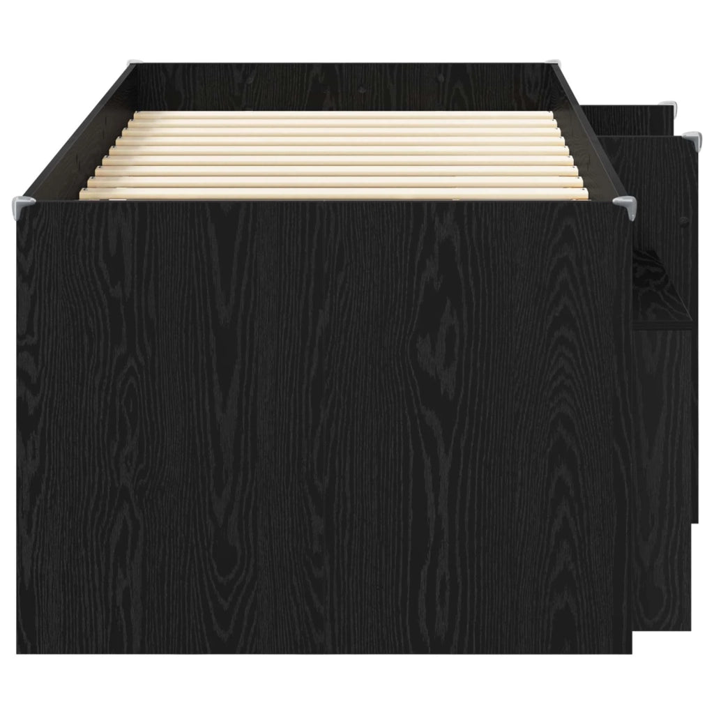 Struttura Letto Loft con Mobile 3 pz Rovere Nero 3423431