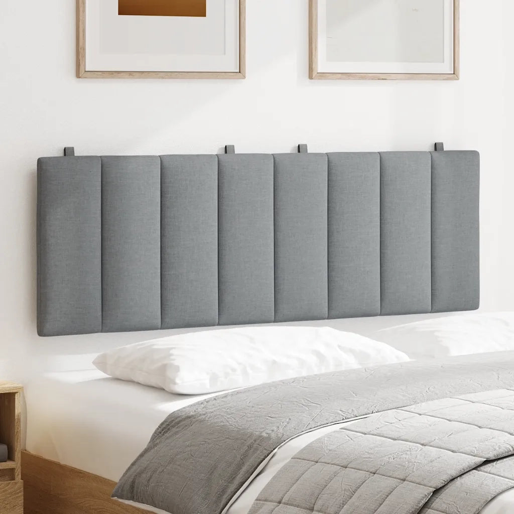 Cuscino Testiera Hanko Grigio Chiaro 120 cm in Tessuto CFW6129481