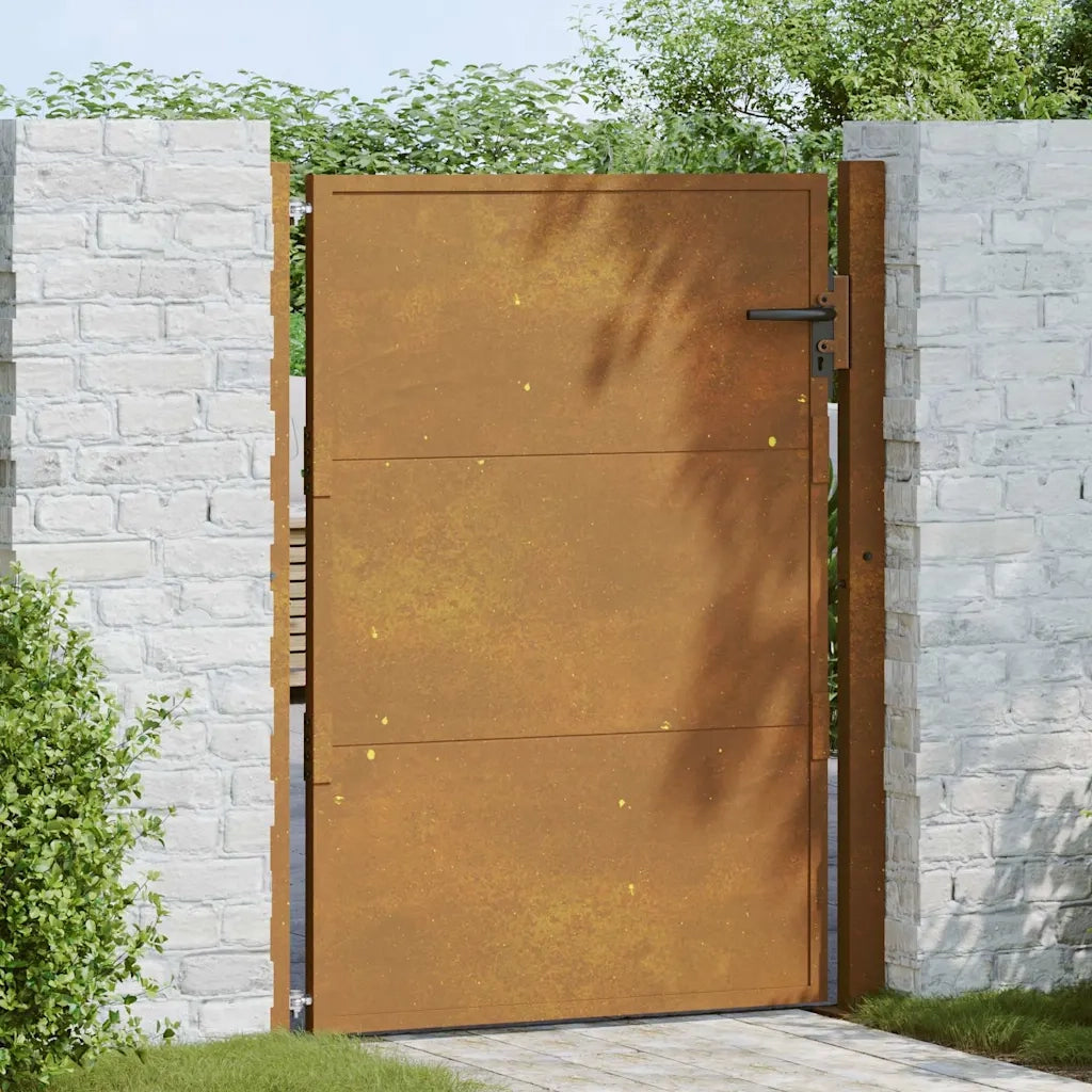 Cancello da Giardino 105x130 cm in Acciaio Cortencod mxl 104630