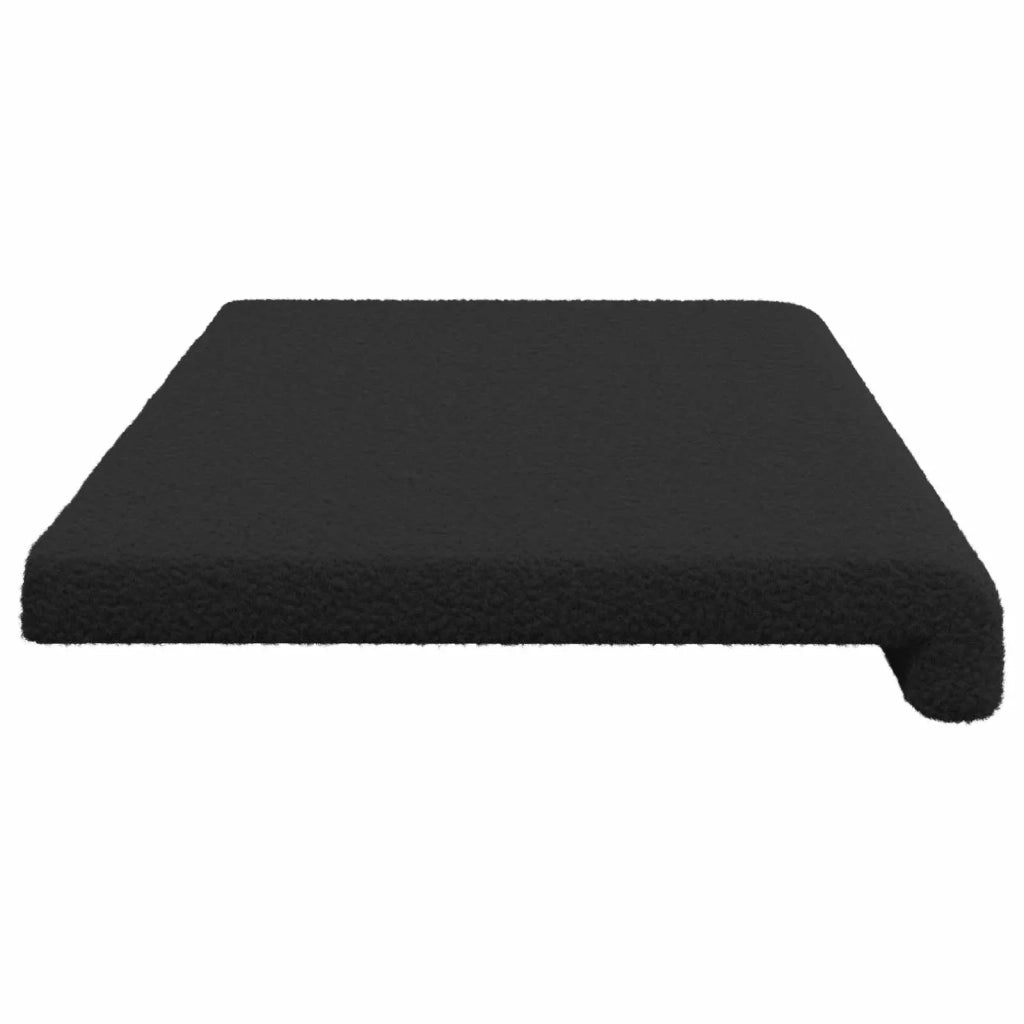 Cuscino per panchina Tessuto Sherpa Nero Profondità 35 cm 42043384