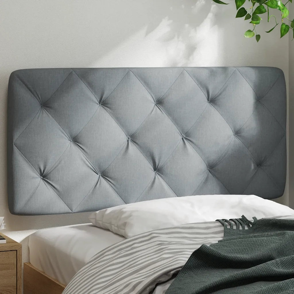Cuscino Testiera Grigio Chiaro 100 cm in Tessuto CFW4117702