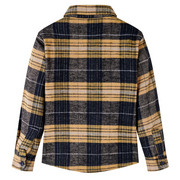 Camicia a Quadri da Bambino Gialla e Nera 128 13417