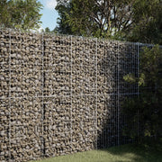 vidaXL Cesto Gabbione con Copertura 100x100x200 cm in Ferro Zincato