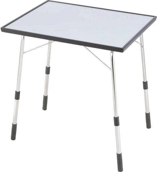 Tavolo regolabile in altezza 72,5x60x60 cm grigio con piastra regolabile
