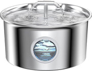 Fonteino per gatti in acciaio inox per gatti: fonteino per gatti - fonteino per acqua per gatti - beccuccio a doppia apertura