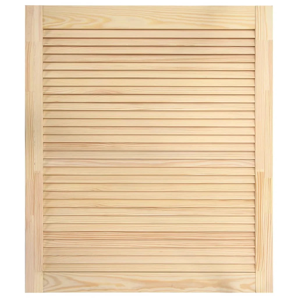 Set di 4 ante a persiana ante per armadi ante per mensole rivestimento per armadio guardaroba 61,5 x 49,4 cm legno di pino massiccio 02_0003918