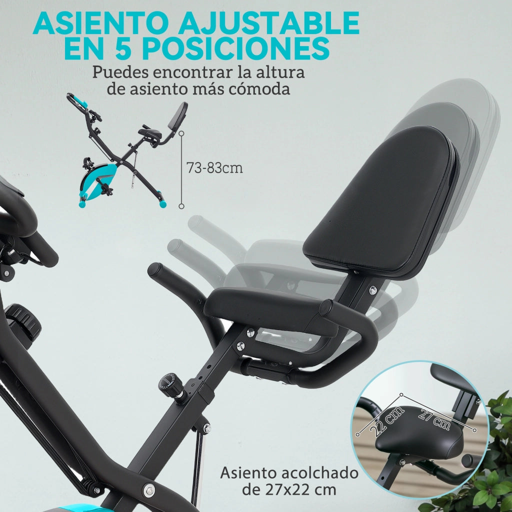 Bicicletta da fitness pieghevole ¨C zephmum ¨C Verde 43x97x109 cm