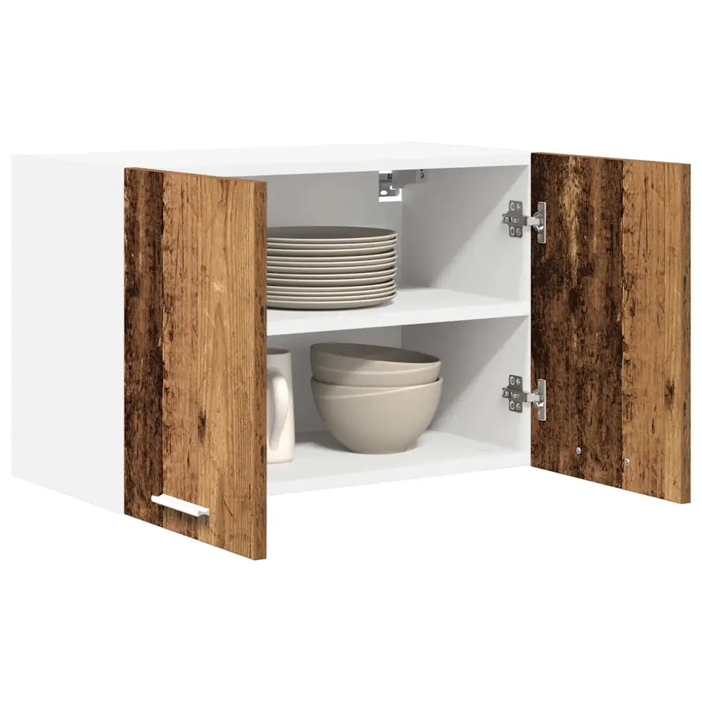 Armadio pensile con porta Legno Antico e Bianco 60 x 31 x 40 cm 884174