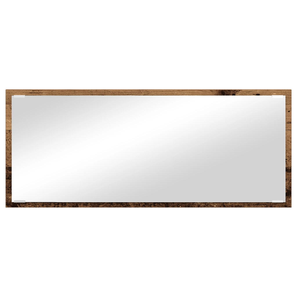 Specchio da Bagno Legno Vecchio Legno ingegnerizzato, Vetro