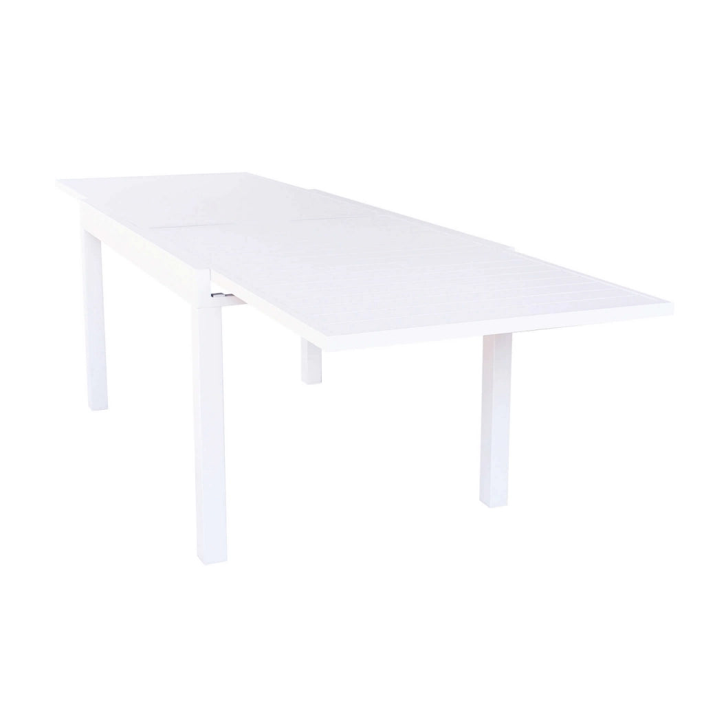 Tavolo allungabile in alluminio 135/270x90x75h cm colore Bianco mod. Hawaii