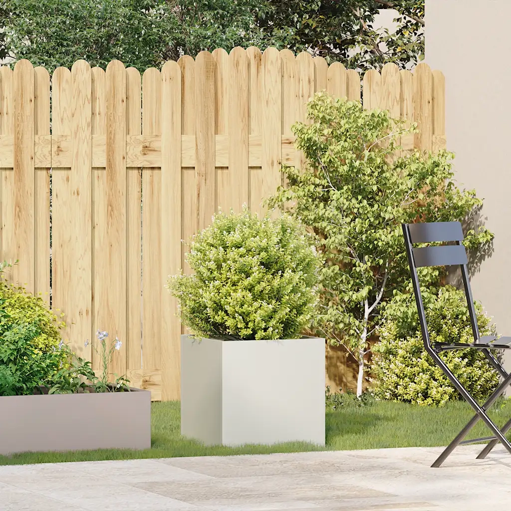 Fioriera Bianca 40x40x40 cm in Acciaio Laminato a Freddo 860662