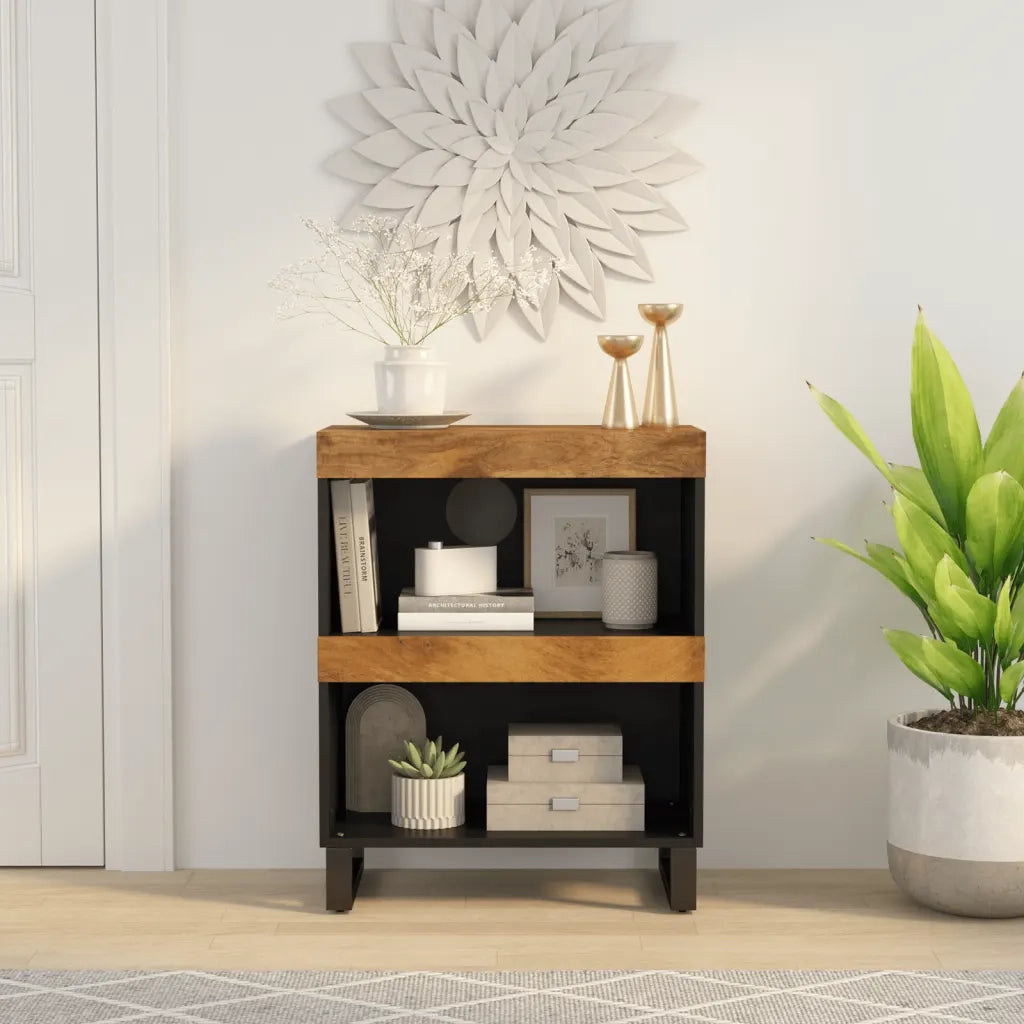 Credenza 60x33x75 cm in Legno Massello di Mango 352888
