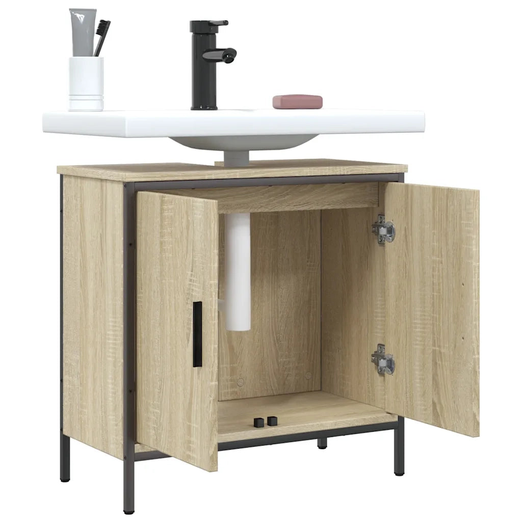 Mobile Lavabo | Armadio Lavabo Bagno Rovere Sonoma 60x30x60 cm Legno Multistrato
