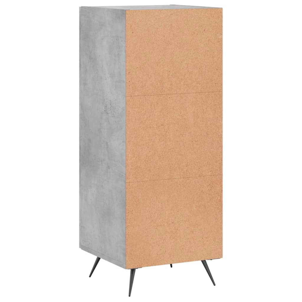 Buffet credenza cassettiera armadio mobile contenitore organizer per cucina soggiorno salotto 34,5 x 34 x 90 cm legno ingegnerizzato grigio 02_0031876