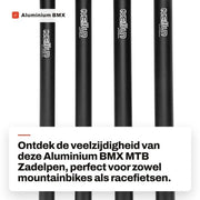 Penna per sella regolabile 27,2 mm - Penna di ricambio per sella - Adatta per mountain bike e biciclette da corsa - Angolo regolabile - Installazione semplice - Resistente allo shock - Accessorio per bicicletta