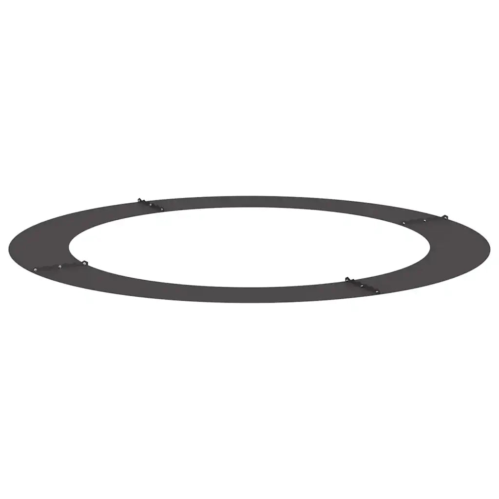 adatto per Anelli d'Albero Piatto 5 pcs Nero Ø90 / 120 cm Acciaio 873719
