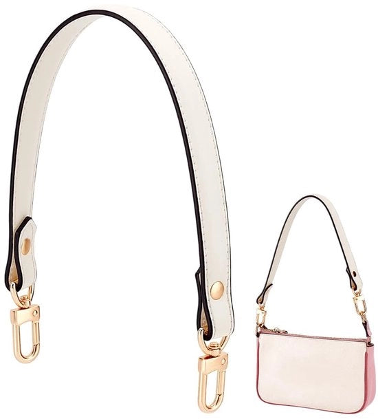 Portafoglio in pelle con cinturino a tasca 45 cm - maniglia di sostituzione - chiusura dorata - pelle PU resistente