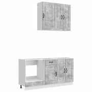 Unità Cucina KALMAR 5 pcs Grigio Cemento Legno ingegnerizzato 3438238