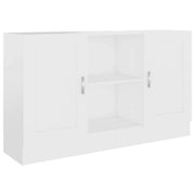 Credenza-Buffet-Armadio da cucina Bianca 120x30,5x70 cm in Legno Multistrato