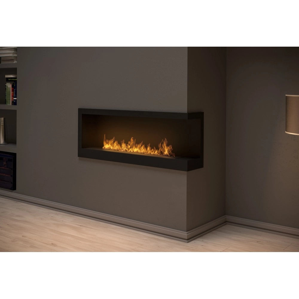 Caminetto a Bioetanolo Angolare Corner 1200 Right SimpleFire da incasso con Vetro