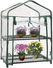 Versetto trasparente in PVC - Protezione per piante dal freddo - Miniporta piante - 2 strati - 69x49x92cm - Adatto per serra
