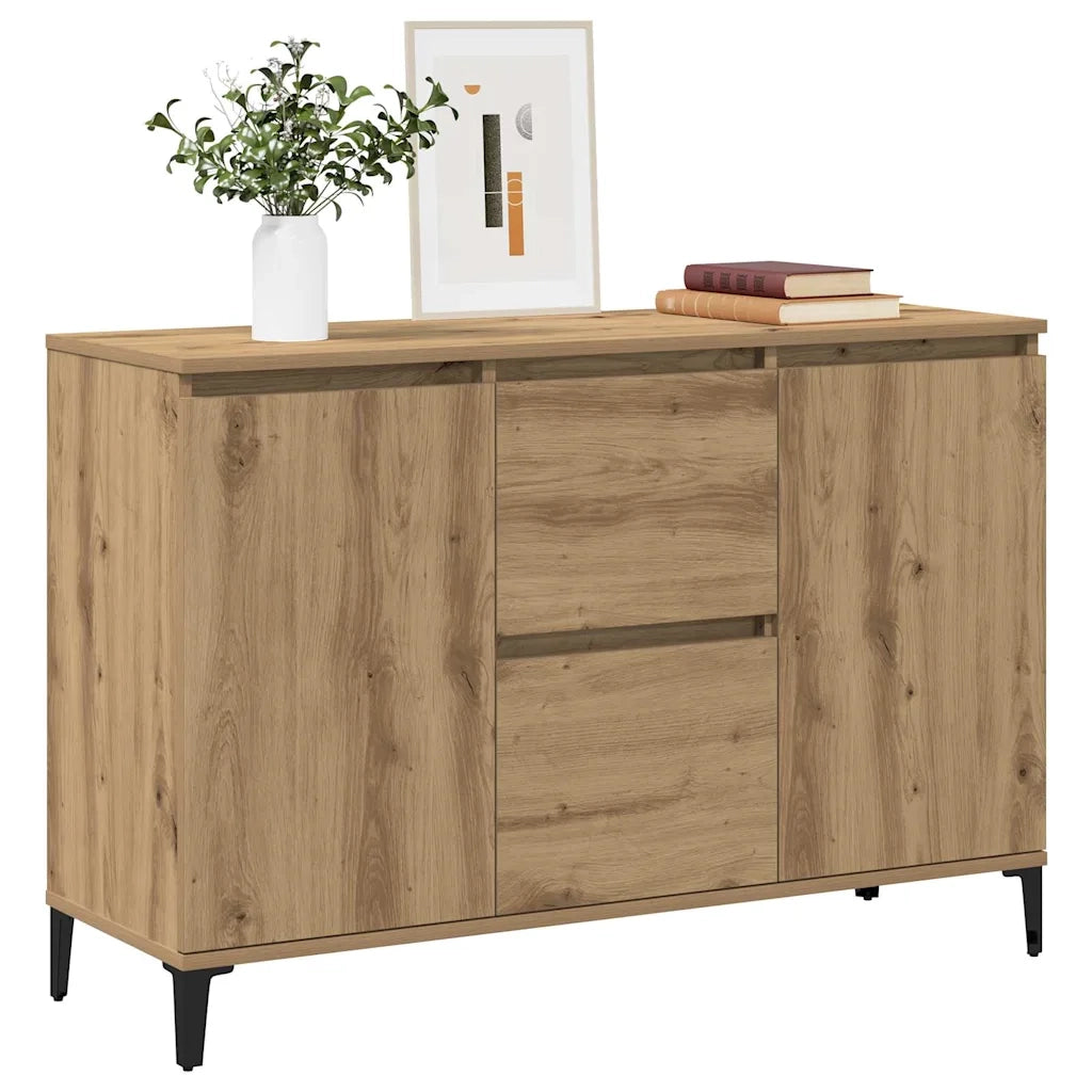 Credenza Rovere Artigianale 102x35x70 cm in Legno Multistrato 856487