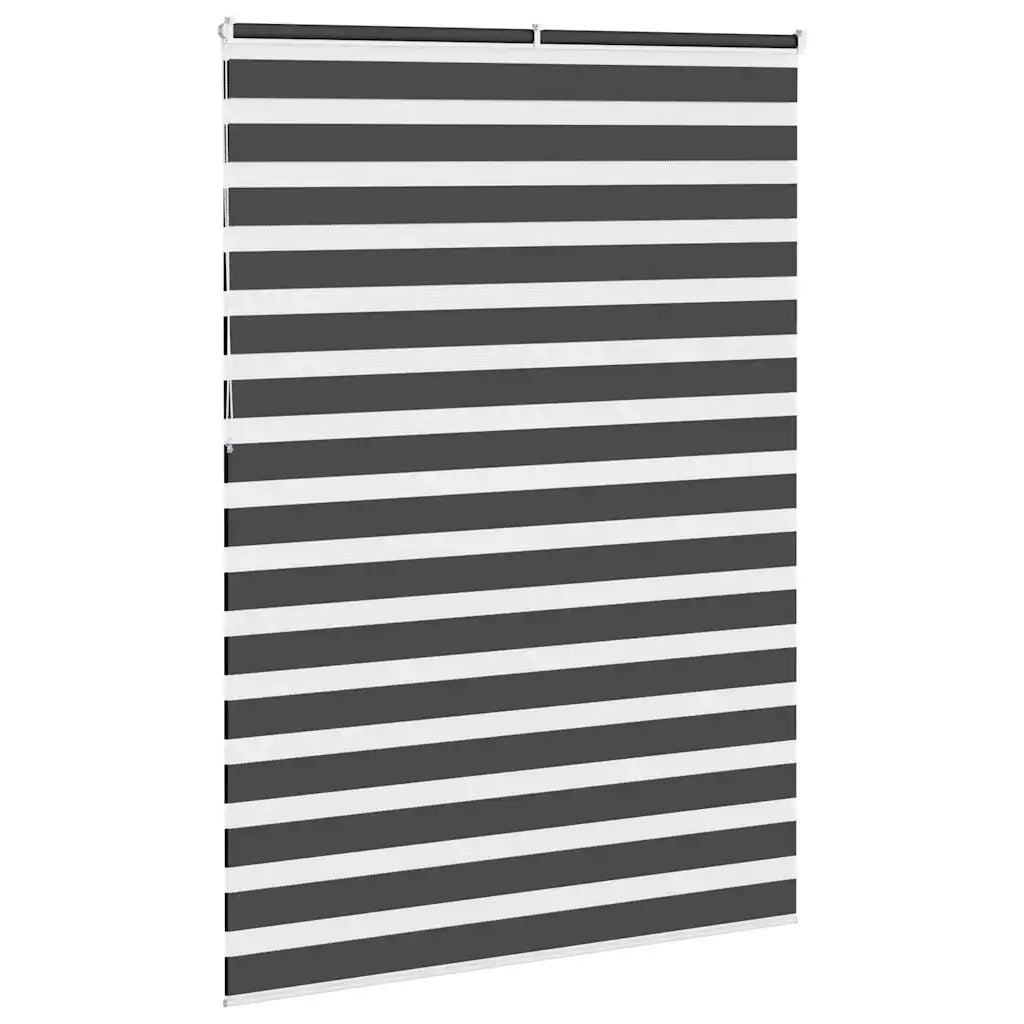 Tenda a Rullo Zebra Nero Larghezza Tessuto 150,9 cm Poliestere 4014298