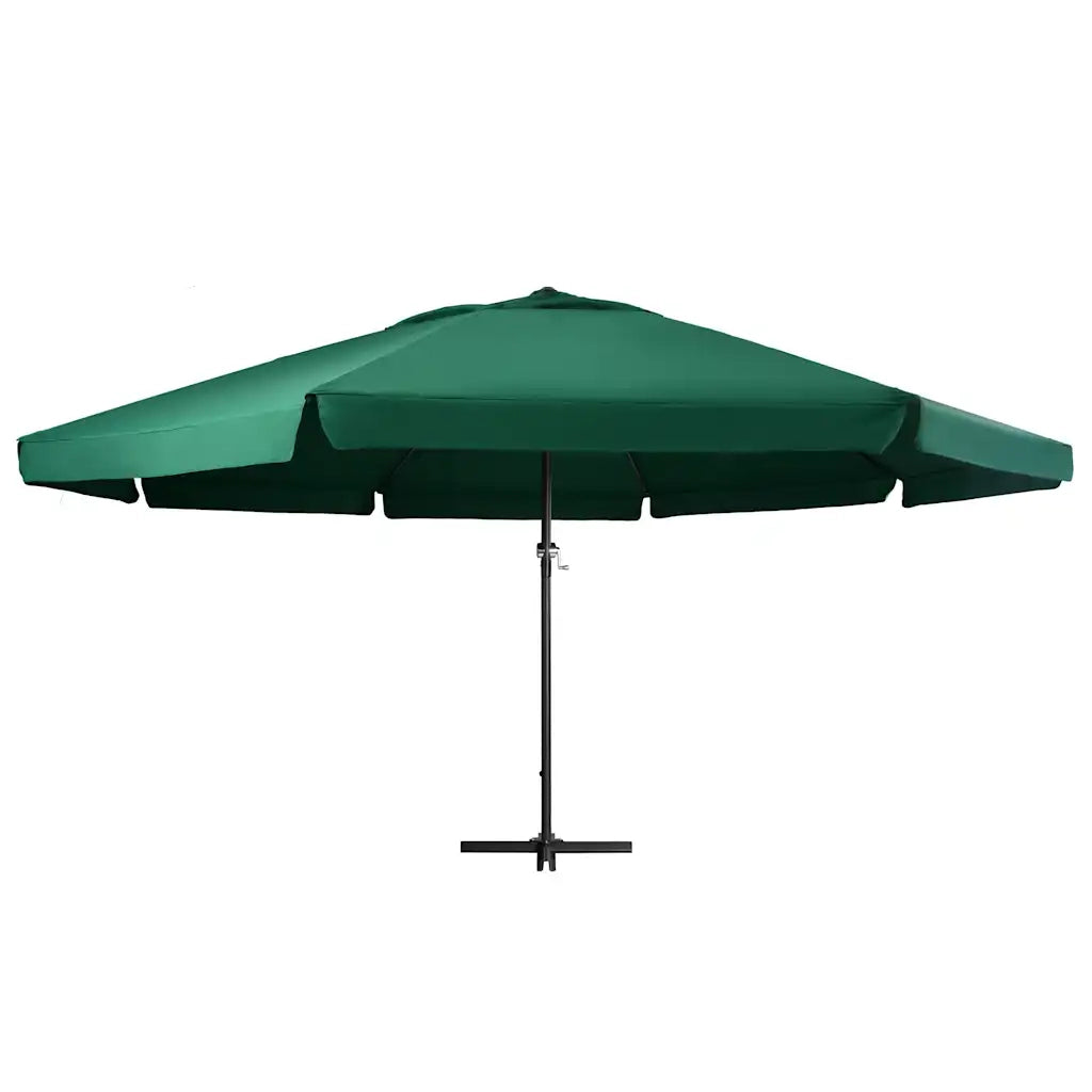 Ombrellone da Giardino-Ombrello da Balcone con Palo in Alluminio 600 cm Verde