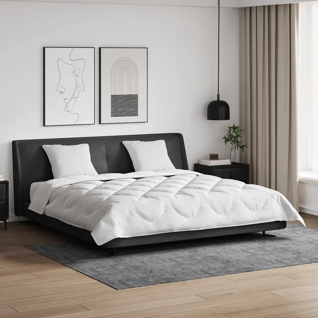 Piumone con cuscini Argyle 3 pcs Bianco 240 x 220 cm Microfibra
