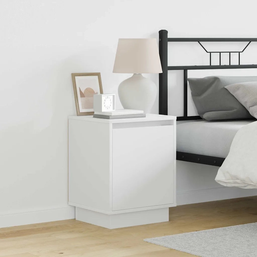 Set di 2 Comodini | Armadio da Notte | Mobiletto da notte Bianco 39 x 34,5 x 50 cm