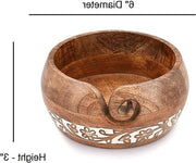 Scatola per Filati - Legno di Mango Filati Arrivano per Uncini e Maglia - Miglior Regalo di Materiale di Lavoro