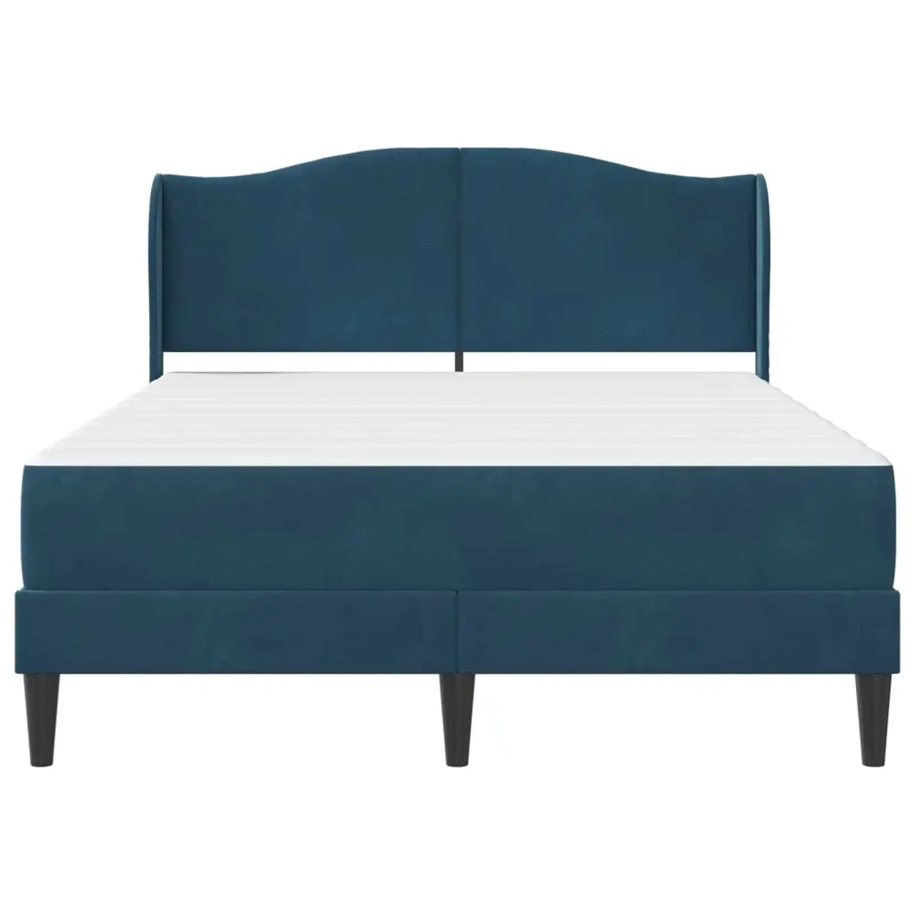 Struttura del letto con testiera Blu 120 x 200 cm Velluto 3415201