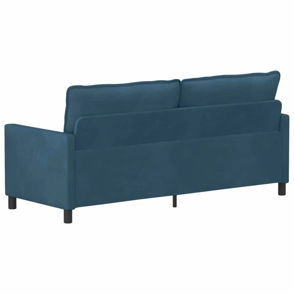Divano Blu 196 x 81 x 87,5 cm Velluto
